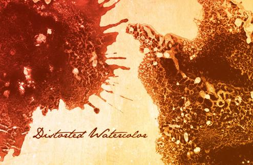 Distorted Watercolor Brush Set