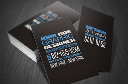 Distressed Type Business Card Template