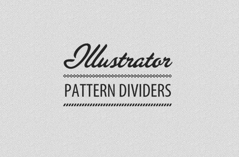 Divider Patterns Illustrator Brush Set