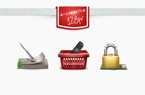 E-commerce icons 128px Vol1