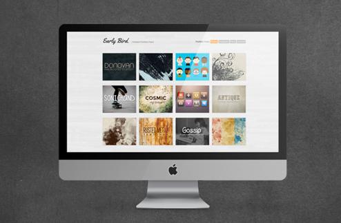 Early Bird - Free One Page Portfolio Template