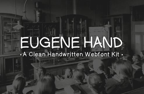 Eugene Hand - A Clean Handwritten Webfont Kit