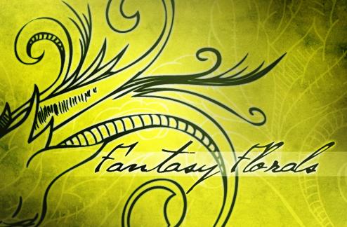 Fantasy Floral Vector Set