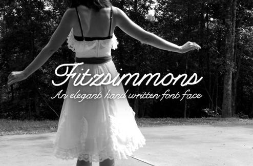 Fitzsimmons - A Hand Drawn Cursive Font