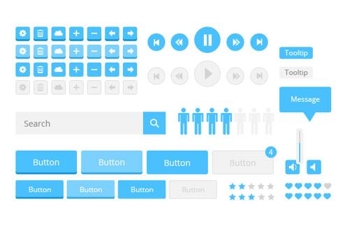 Flat Style Web UI Kit