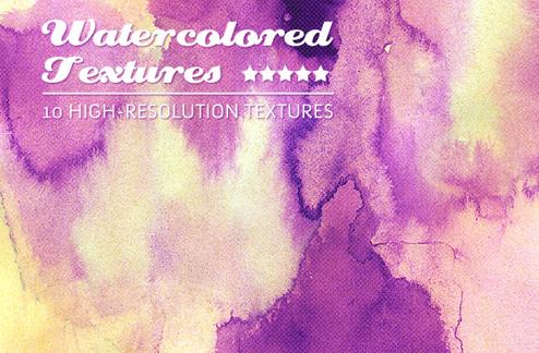 10 Grunge Watercolored Textures