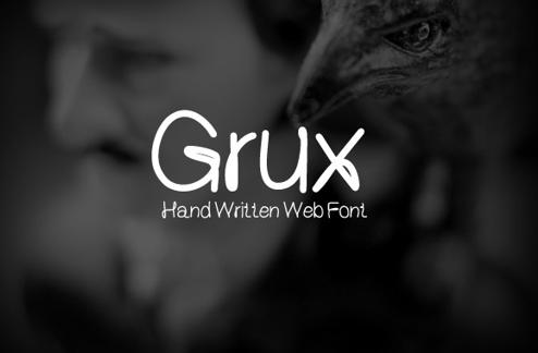 Grux - Hand Written Web Font