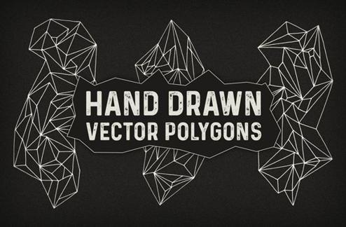 Hand Drawn Vector Polygons