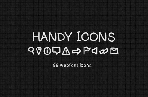 Handy Icons - Free Web Font Kit