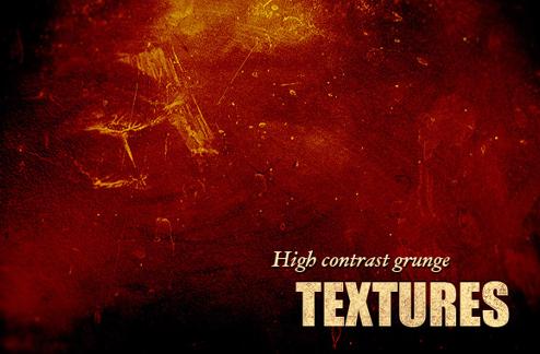 High contrast grunge textures