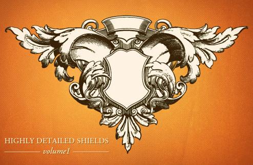 Highly detailed shields vol1