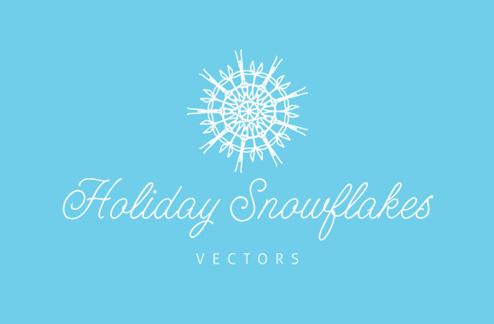 20 Vector Holiday Snowflakes