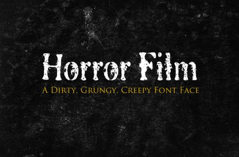 Horror Film Font
