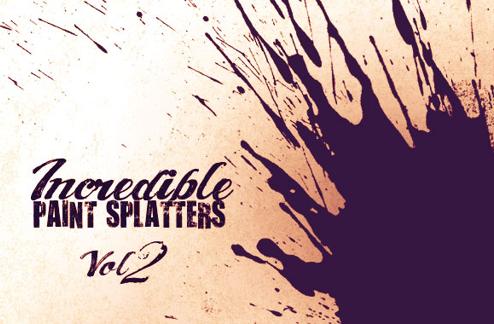 Incredible Paint Splatter Vectors and Brushes
