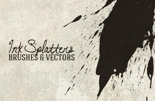 Ink Splatter Brushes and Vectors