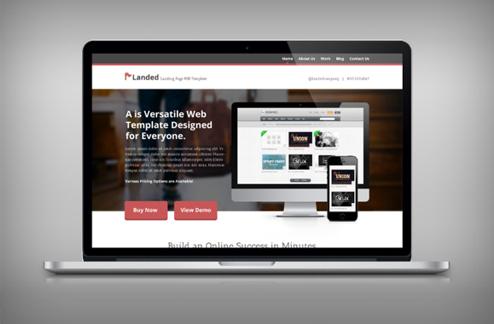 Landed - A PSD Landing Page Template