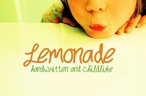 Lemonade - Handwritten Childlike Font Face