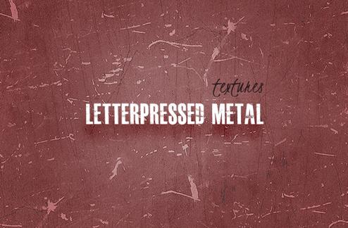 Seamless Letterpress Metal Textures