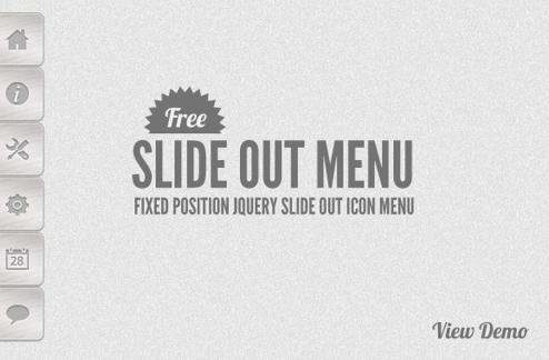 Free jQuery Smooth Slide Out Menu