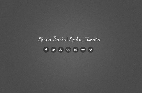Micro Social Media Icons