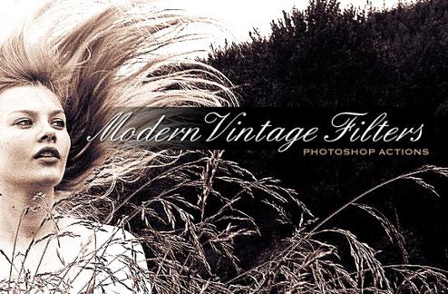 Vintage Modern Filters - Photoshop Action Set
