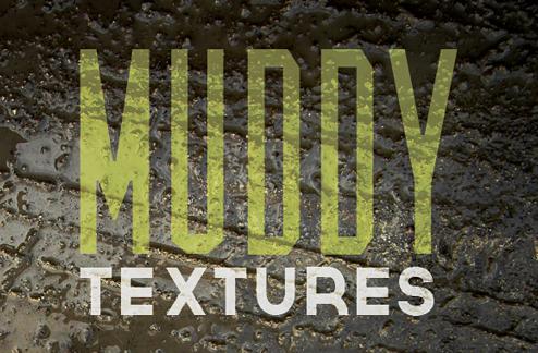 Muddy Tire Track Textures