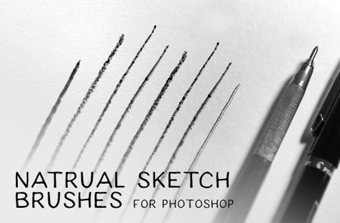 Natural Sketch Brushes for Photoshop
