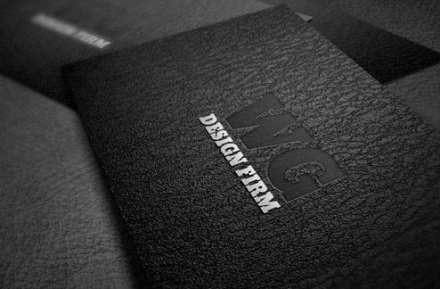 Black Minimal Style Business Card Template