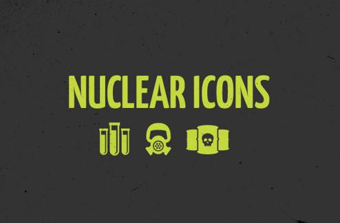 Free Vector Nuclear Icon Set