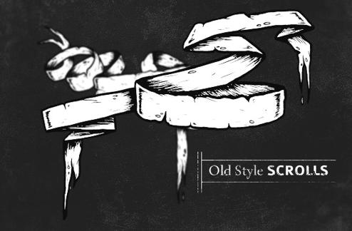 Old-style scrolls