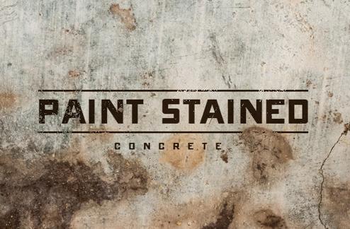 Paint Stained Concrete Brushes and Textures