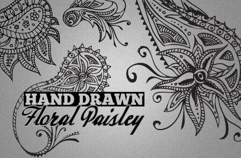 Hand Drawn Paisley Patterns Vol2