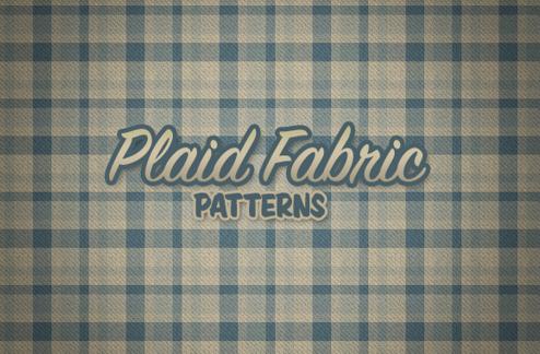 Realistic Plaid Fabric Patterns