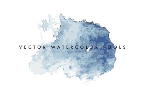Vector Watercolor Pools