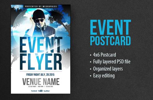 Event Postcard Flyer Template