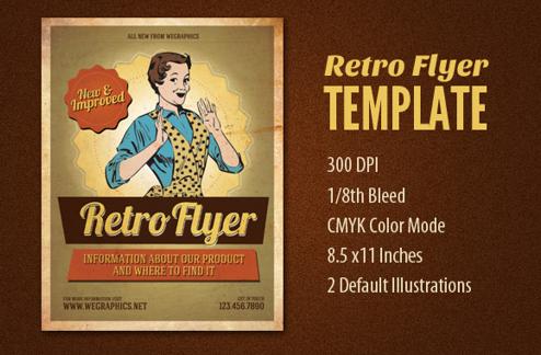 Print Ready Retro Flyer Design