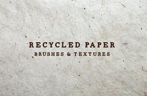 Recycled Paper Textures and Brushes