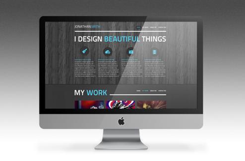 Represent - A One Page PSD Portfolio Template