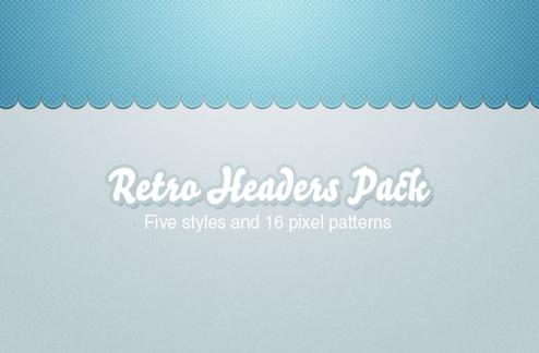 Retro Website Headers