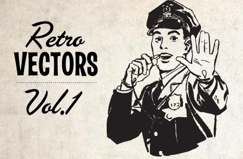 Retro Vectors Vol 1