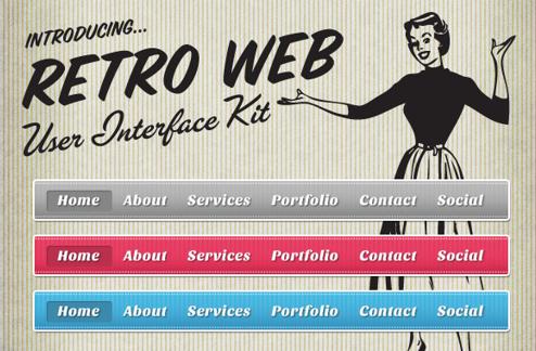 Retro Web UI Collection