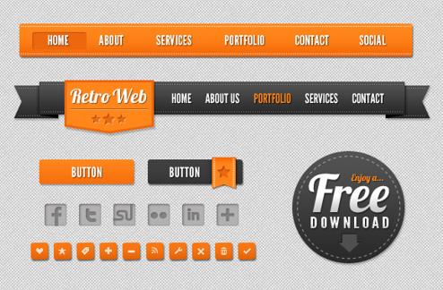 Retro Web UI Collection Vol2