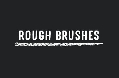 Rough Strokes - Photoshop Brush Pack