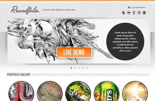 Roundfolio: A Free Portfolio Template