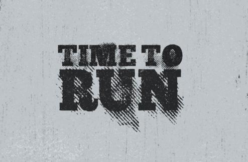 Time to Run - A Gritty Font Face