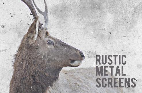 Rustic Metal Screen Textures