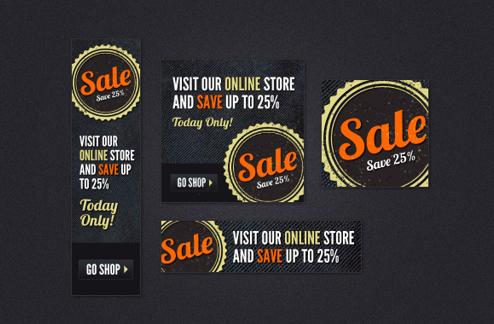 Sale Ads - Web Banner PSD Kit