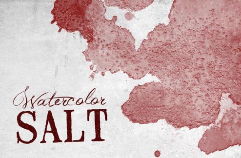 Watercolor and Salt Photoshop Brush Set