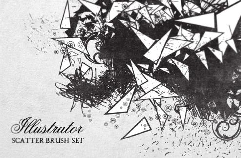 24 Illustrator Scatter Brushes