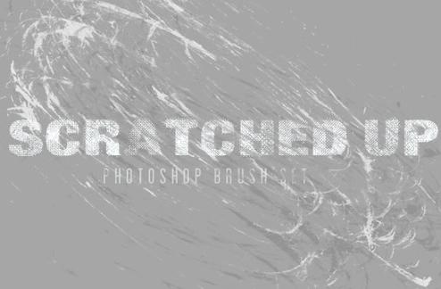 Scratched Up - Photoshop Brush Set